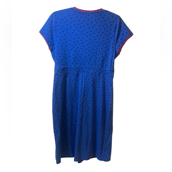 Boden surplice polka dot midi dress blue colorful career 10 - Picture 2 of 8